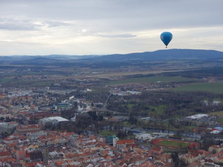 Let balónem v Českých Budějovicích