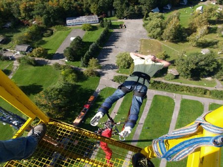 Bungee Jumping z jeřábu