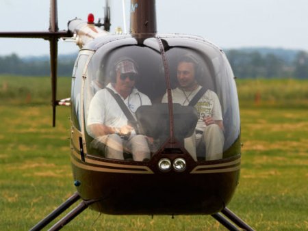 Let vrtulníkem Sazená
